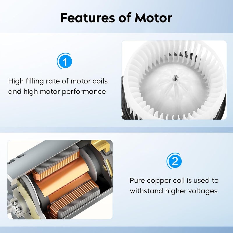 AEagle HVAC Heater Blower Motor with Fan Cage for Multiple Vehicle Models - Image 4