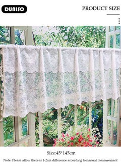 Short Curtains, Country House Bistro Curtain,Breathable Jacquard Texture Kitchen Windows Curtains,Semi Sheer Small Tier Curtain Decor for Café, Kitchen, Living Room - pzsku/Z87F79BC14065637BC764Z/45/_/1733449675/282ea07f-5e2b-4551-9376-29c564096ec4