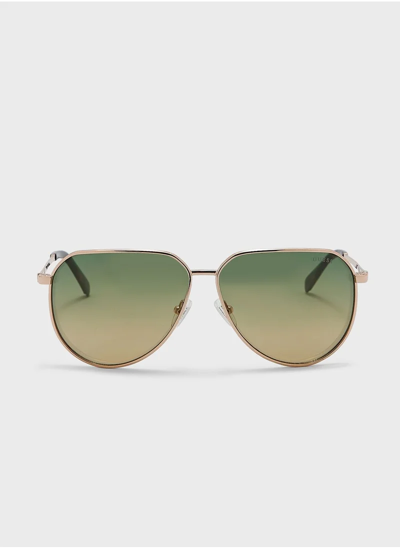 GUESS Gradient Aviator Sunglasses