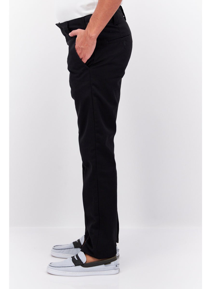 Men Slim Fit Plain Chino Pants, Black - pzsku/Z87F79FB2EE58AA6D07D0Z/45/_/1727187862/1cdb1a20-fec3-45ff-a438-479c7637b199