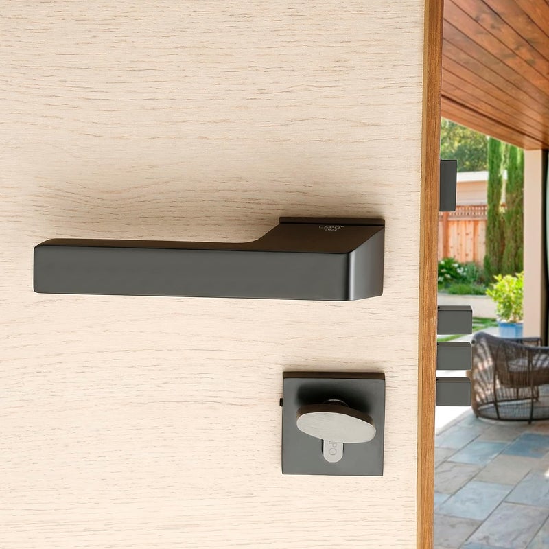 LAPO LAPO Zinc and Brass Heavy Duty Door Locks for Main DoorMain Door LockDoor Lock with HandlesetssDoor Locks for BedroomMortise Lock for All DoorBlack Finish3 Years Warranty Ro154  - Image 5