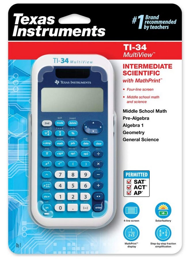 TEXAS INSTRUMENTS Texas Instruments TI-34 MultiView Scientific Calculator  - Image 4