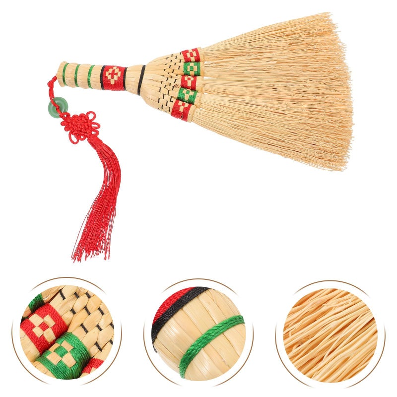 Handmade Woven Straw Corn Broom 29Cm For Home Cleaning Sofa Carpet And Car Dusting - Image 4