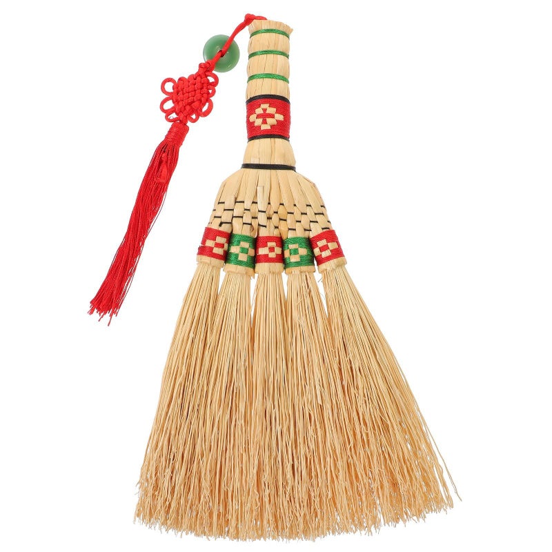 Handmade Woven Straw Corn Broom 29Cm For Home Cleaning Sofa Carpet And Car Dusting - Image 2