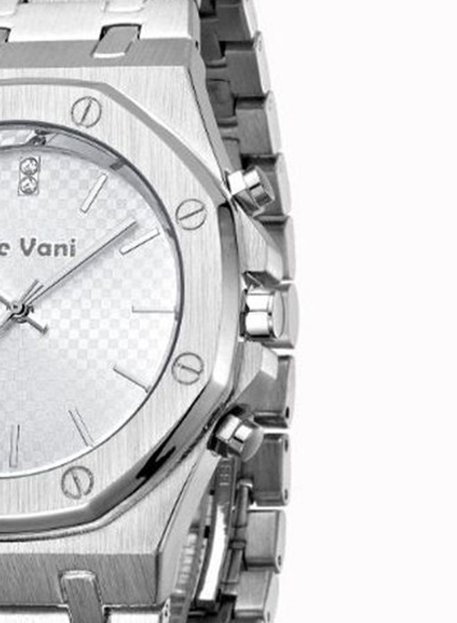 دي فاني ساعة يد بعقارب بسوار من الستانلس ستيل - Image 3