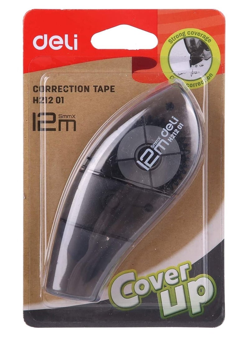 Deli 3-Piece Correction Tape 12meter length Assorted Colours - Image 2