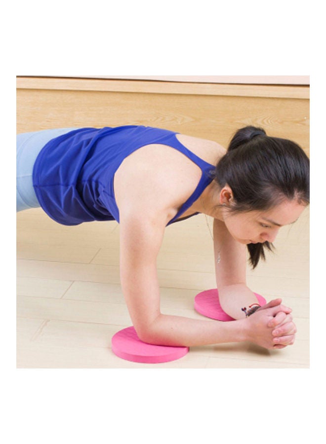 NIBEMINENT 2Pcs Round Elbow Knee Pad Yoga Mat Fitness Plank Gym TPE Disc Protective Cushion 20*10*20cm - Image 3