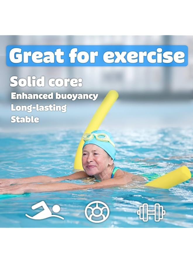 HAIZID Pack Of 6Pcs Of Swimming Noodles For Swim Support Swimming Learning Training Aid Water Floating Water Sports And Pool Fun Swimming Pool Noodle Swimming Stick Suitable For Kids And Adults - Image 4