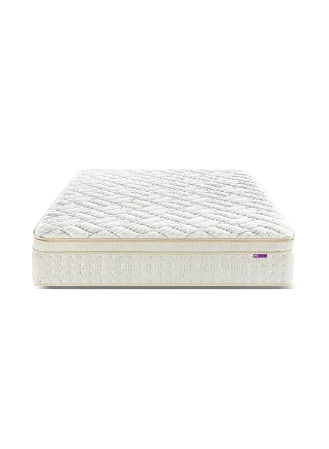 Micasa Premium Quality Pocket Spring Mattress White and Yellow 30 x 200 x 160 cm DMPK230691A 160*200*30