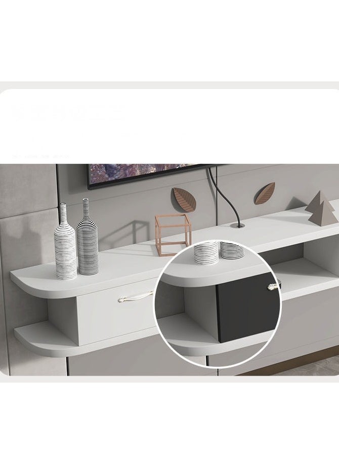 CityRiya-Long TV Stand, 120*24*18cm TV Table for 65+ Inch TV, TV Cabinet, TV Entertainment Center, Media TV Console Table with 2 Tier Storage Shelves, Television Stands for Living Room, Bedroom  - Image 5