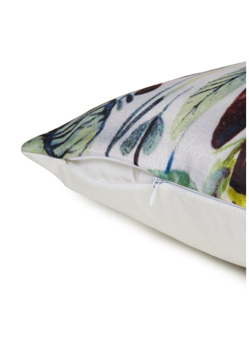 Oussum Tropical Leaf Decorative Multicolor Throw Pillow Covers Set of 2 For Office Chair Car Seat Home Bedroom Sofa Home Decoration (16 X 16 Inch)  - Image 2