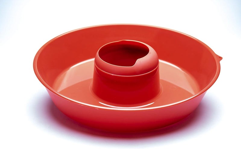 Jokari Less Mess Drip Free Chips and Dip 14 Inch Serving Bowl. Rimmed Platter to Scrape Extra Dip, Sauce, Queso, Salsa Guac or Dressing Off Chips, Fruit, Veggies, Soft or Hard Pretzels, Wings and More - Image 2