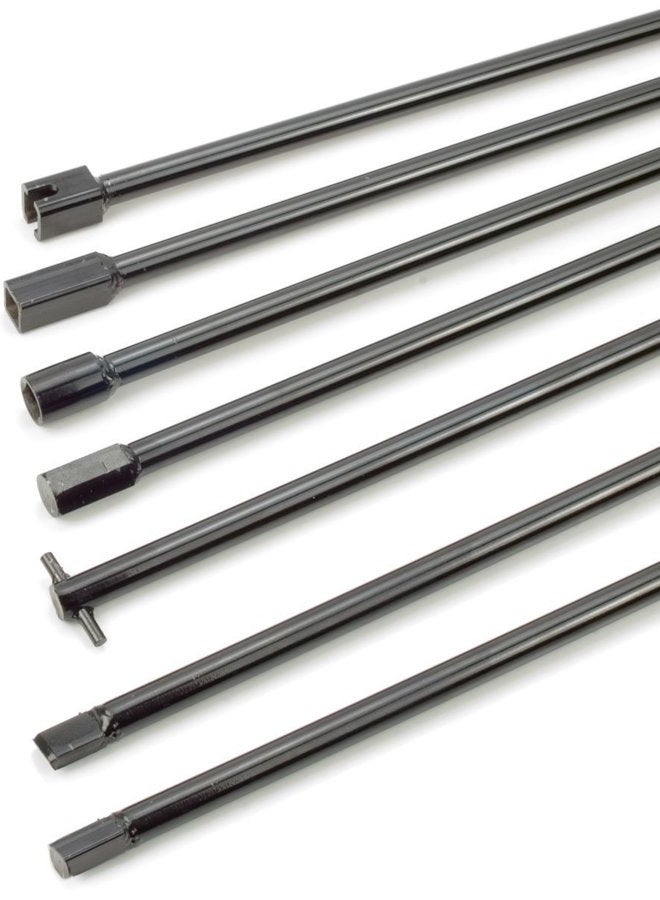 Steelman 7-Piece Spare Tire Retrieval Tool Kit for Mechanics, Lower/Raise Cradle-Suspended Tires, Flat, Pin, Hex, 12 MM Square, Slotted, and ⅜ Inch Square Heads Fit Variety of Vehicles - Image 2