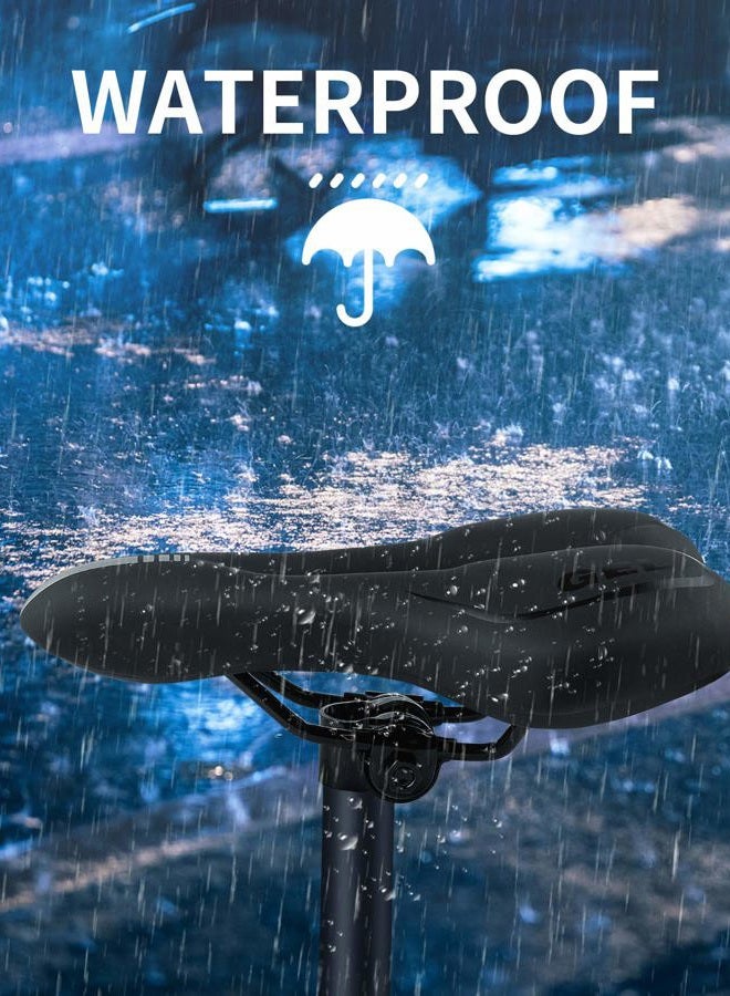 Moocci Comfortable MTB Gel Seat Mountain Bike Saddle MTB Saddle Mountain Bike Seat Gel Bikes Seats Breathable & Soft & Waterproof Bike Saddle Cushion for Men and Women - Image 5