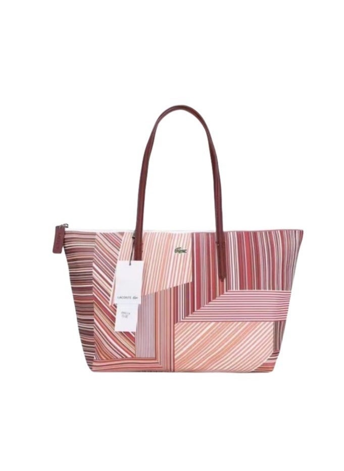 LACOSTE Lacoste Women's L.12.12 Concept Large Vertical Shopping Bag Large size Print 