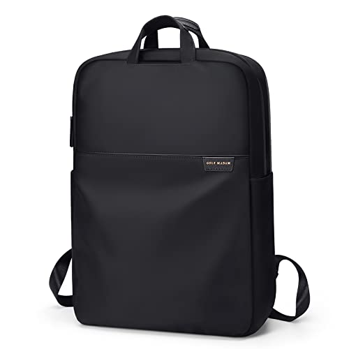 GOLF SUPAGS Travel Laptop Backpack for Women Anti Theft Slim Durable College Bookbag Business Computer Bag Fit 15.6Inch Notebook (Black, 15.6Inch) - Image 1