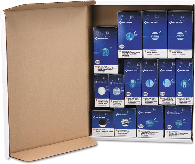 SmartCompliance Restaurant First Aid Cabinet Refill 214Pieces