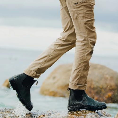Blundstone 587 Unisex Classic Series Chelsea Boot for Men and Women with Shock Absorption and Premium Water Resistant Leather, Rustic Black, 12 US Men / 14 US Women / 11 AU - Image 5