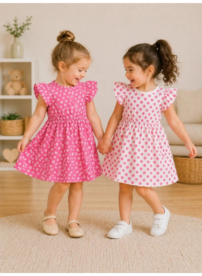 فكتور اند جين فستان فيكتور وجين بطبعات مكشكشة بالكامل (عبوة من قطعتين)