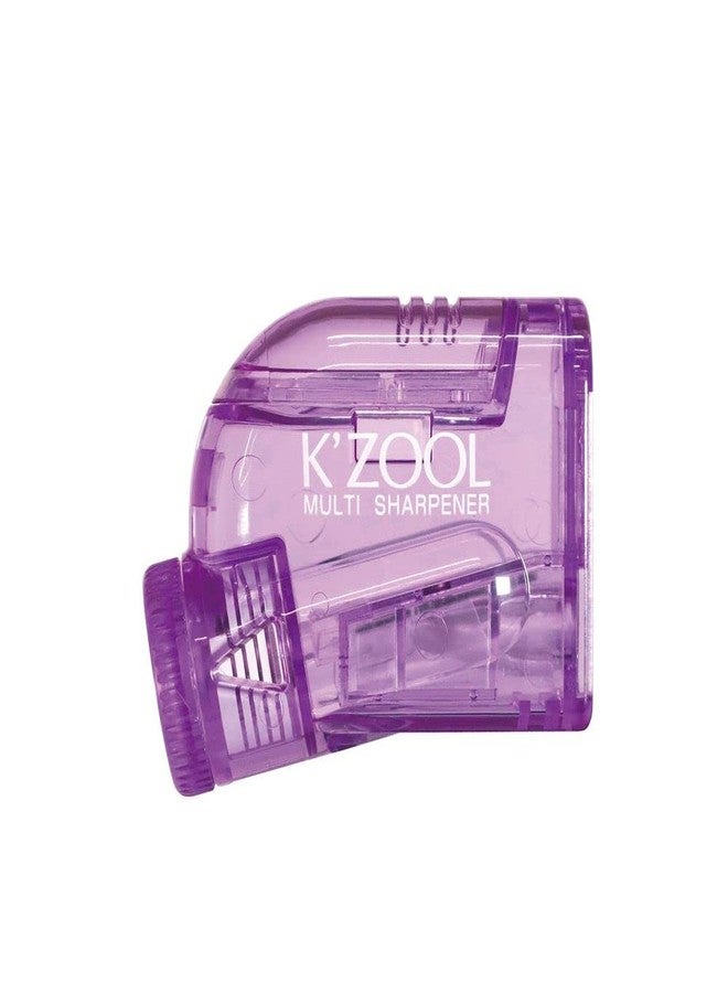 KUTSUWA STAD K'ZOOL Sharpness Adjustable Pencil Sharpener, Translucent Purple (RS035PU) - Image 1