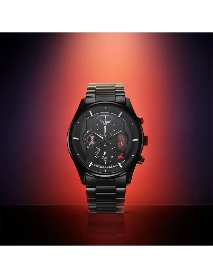 fastrack Men's Metal Analog Watch 3315KM01 - 44 mm