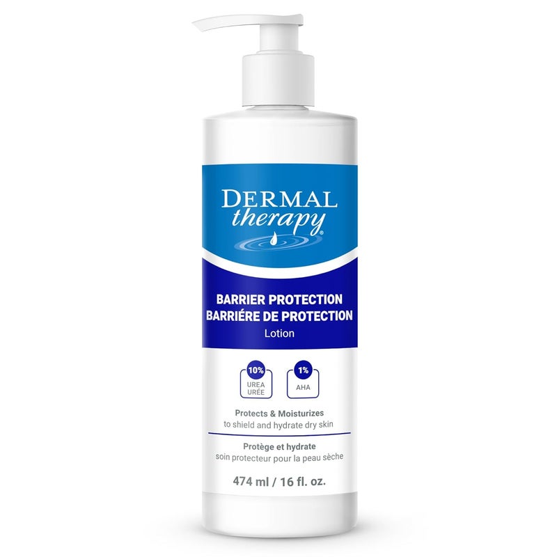 dermal therapy Dermal Therapy Barrier Protection Lotion  Protects Skin from Irritants  Moisturizes with 10 Urea  Ideal for Eczema Gloves Swimmers  More  NonGreasy FragranceFree  16 fl oz  474 ml