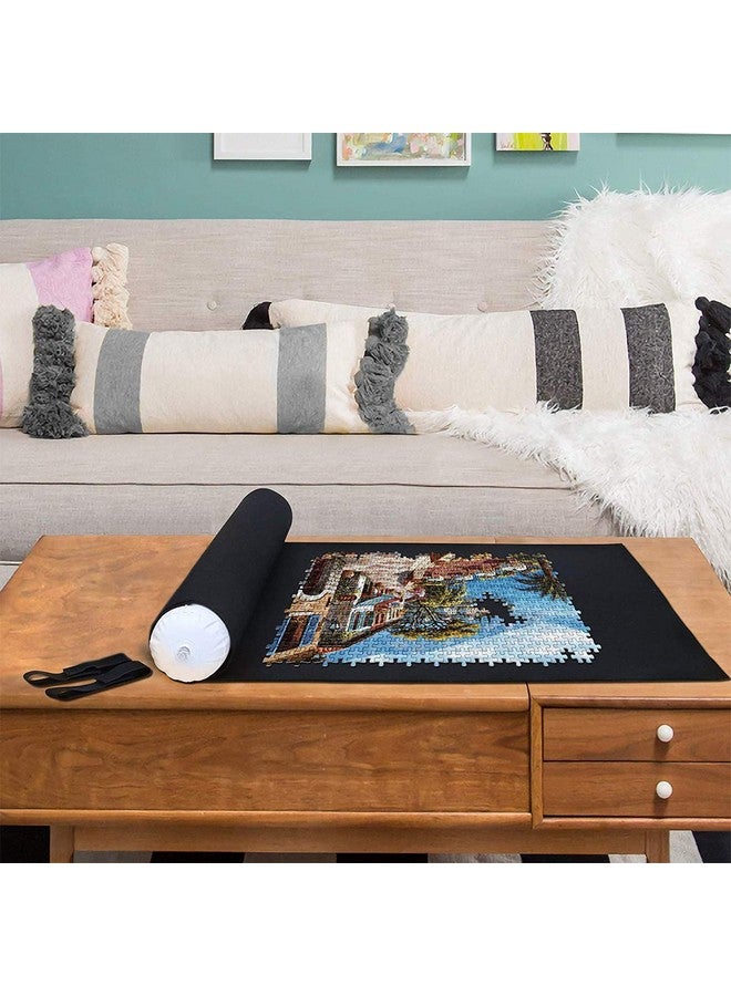 Genovega Jigsaw Puzzle Mat Roll Up - 2000 1500 500 Pieces Saver Large Puzzles Board for Adults Kids, Storage and Transport Premium Pump Puzzle Glue Felt Mat Inflatable Tube Cover Keeper Pad Holder Organizer - Image 4