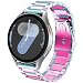 DEALELE Bands Compatible with Samsung Galaxy Watch 7 FE 66 Classic 55 Pro 44 ClassicGalaxy 3 41mm 20mm Stainless Steel Metal Replacement Strap for Women Men Rainbow - Image 2