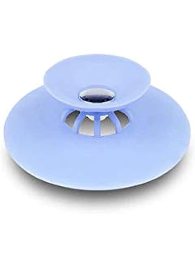 IAF Drain Stopper Floor Drain Rubber Circle Silicone Plug For Shower Bathtub Plug Bathroom Leakage Proof Drain Pvc Sink Basin, Blue, Whd1117 - Image 1