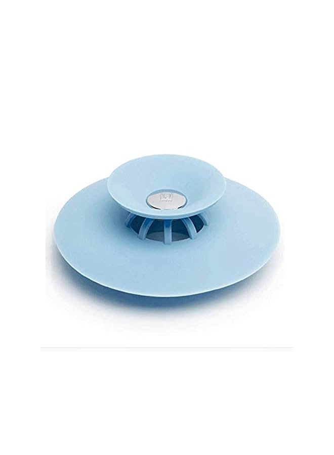 IAF Drain Stopper Floor Drain Rubber Circle Silicone Plug For Shower Bathtub Plug Bathroom Leakage Proof Drain Pvc Sink Basin, Blue, Whd1117 - Image 3