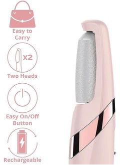 Arabest Finishing Foot Electric Foot Callus Remover Ipx6 Waterproof Foot Scrubber,Rechargeable Hard Skin Remover Foot with 2 Speed 2 Roller Headsremove Cracked Heels Calluses  - Image 2