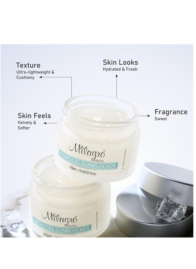 Milagro Beauty - Milagro Beauty Hydrogel Sunblocker Natural SPF 15g - Image 1