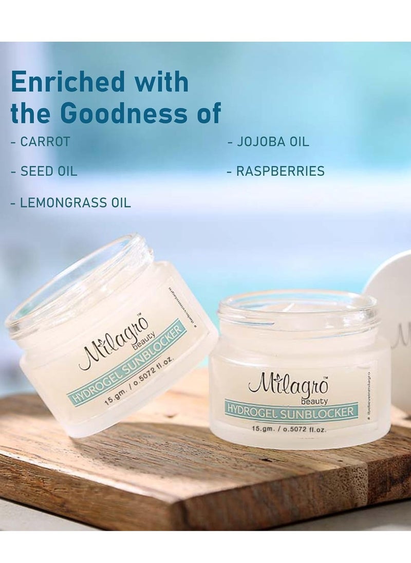 Milagro Beauty - Milagro Beauty Hydrogel Sunblocker Natural SPF 15g - Image 1