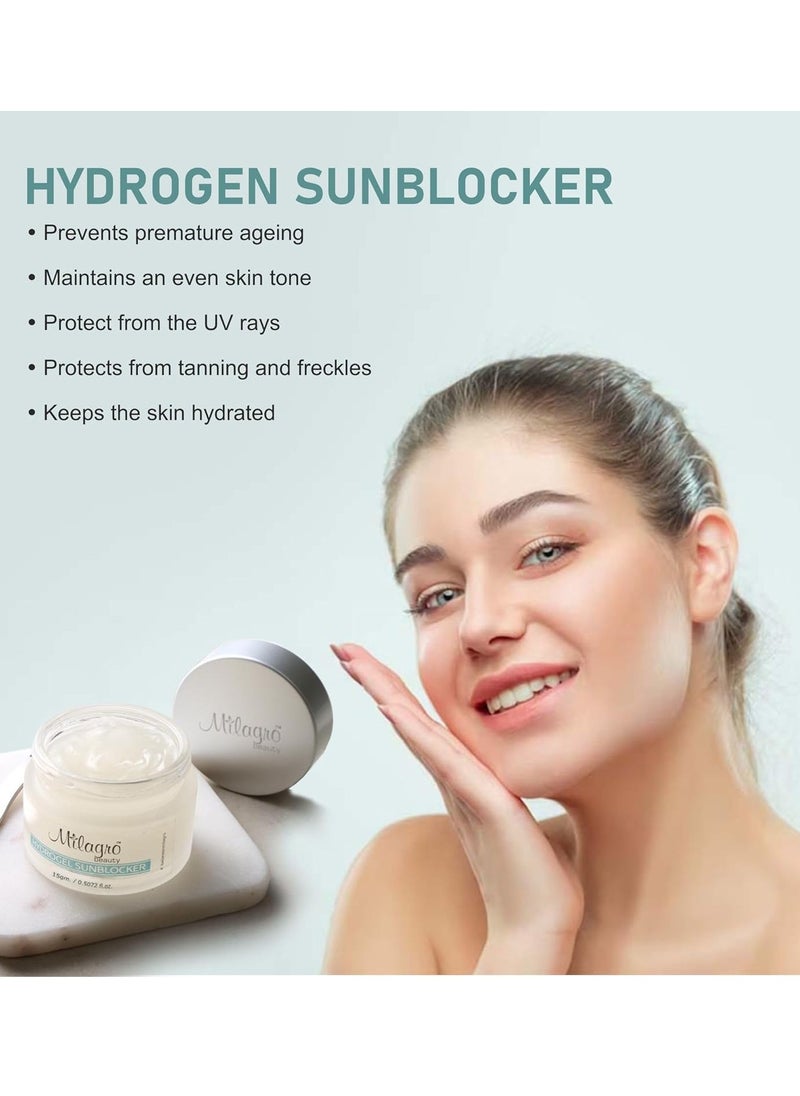 Milagro Beauty - Milagro Beauty Hydrogel Sunblocker Natural SPF 15g - Image 1
