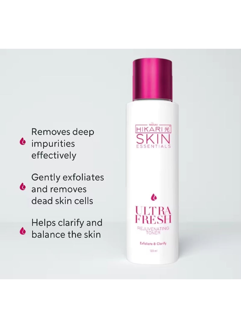 Hikari Skin Essentials Ultra Fresh Rejuvenating Toner 120ml - Image 4