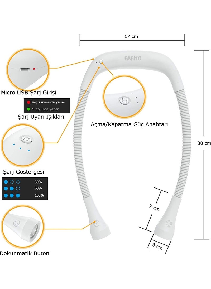 Rechargeable LED Neck Lamp Portable Book Reading Lamp