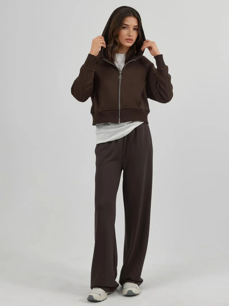 HICCUP Relaxed Fit Zippered Hoodie