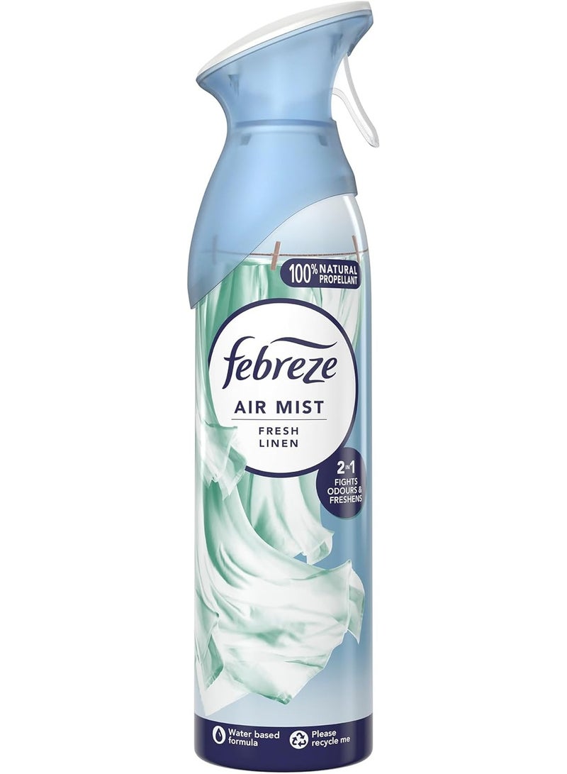 Febreze Air Freshener Spray (185ml) – Fresh Linen Scent - Image 1