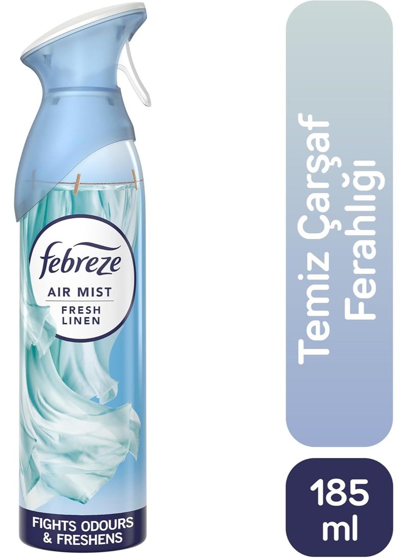 Febreze Air Freshener Spray (185ml) – Fresh Linen Scent - Image 2