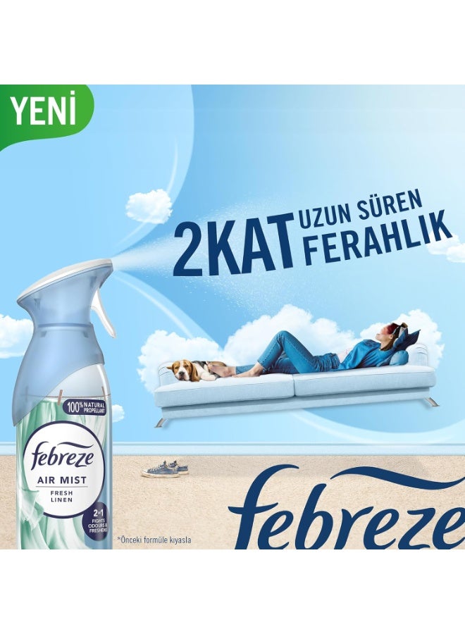 Febreze Air Freshener Spray (185ml) – Fresh Linen Scent - Image 3
