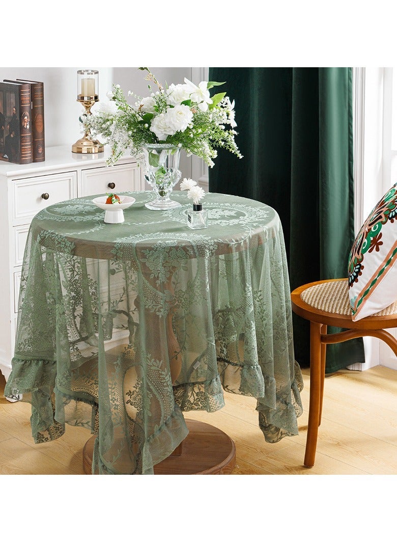 Hollow Out Lace Tablecloth Multiple Sizes Elegant Cutwork Lace Table Cover for Dining Table Home Party Decor - Image 1