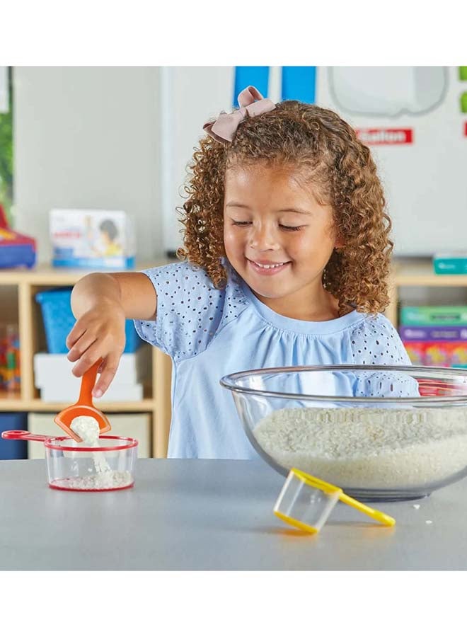 Learning Resources Rainbow Fraction Measuring Cups (4-Piece Set, Food-Safe, Ages 3+) - Image 3