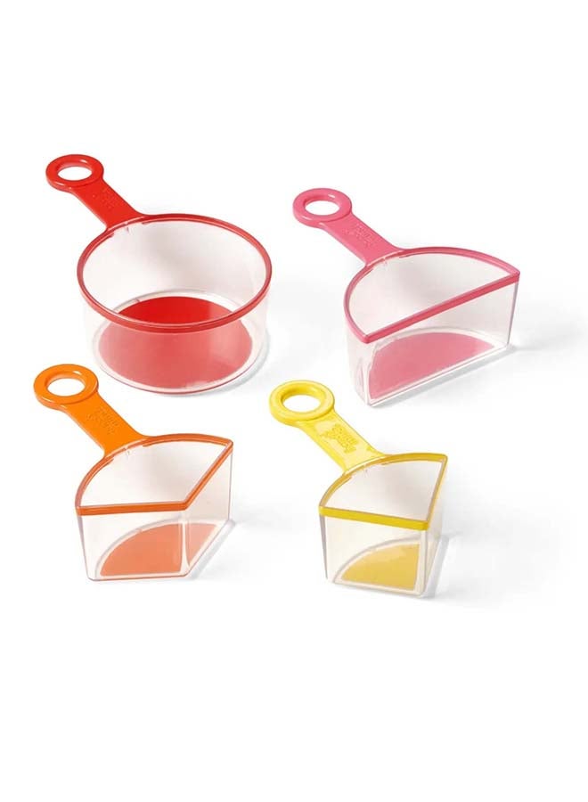 Learning Resources Rainbow Fraction Measuring Cups (4-Piece Set, Food-Safe, Ages 3+) - Image 2