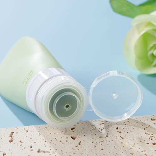 INSFIT Travel Bottles for Toiletries, TSA Approved 2oz Travel Size Bottles Leak Proof Travel Containers for Toiletries, BPA Free Refillable Travel Accessories for Shampoo Body Wash Liquids Green - Image 2