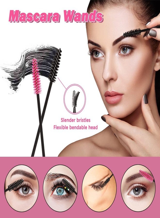 AKADO 50pcs Lip Wands and Mascara Wands,Lip Applicators Mascara Makeup Applicator Lipgloss Lip Brush Mascara Brush Lipstick Tester Wands Eyelash Brushes (Multicolor) - Image 3