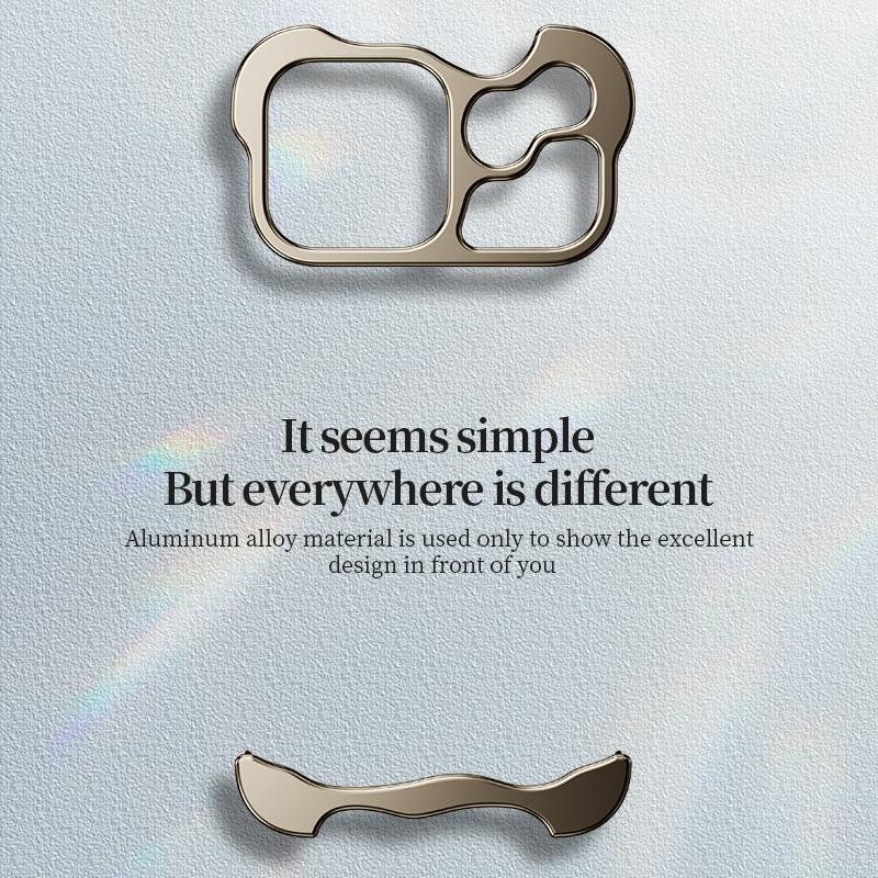 erorex For iPhone 17 Pro Frameless Metal Corner Pad Phone Case with Lens Film(Grey) - Image 3