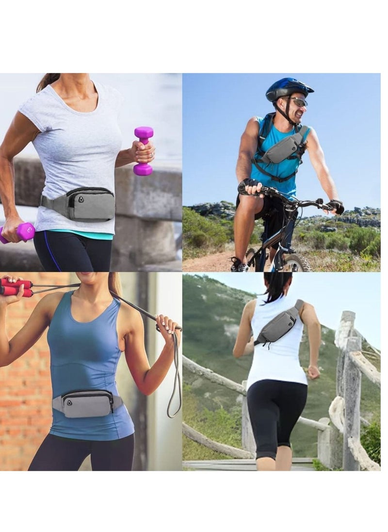 Y&D - Large f anny Pack Belt Bag - Elastic Belt, Fit 15 to 43inch Waists Holds Phones up 4.7inch for Running Hiking Travel Workout Dog Walking Outdoors Sport Fishing Waist - Image 1