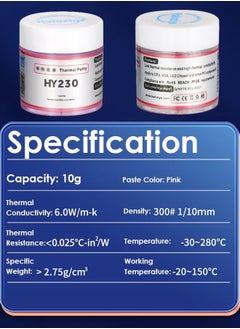Halnziye Premium Performance Thermal Paste for Cooling All Processors CPU GPU PC PS4 Xbox Computers and Consoles High Thermal Conductivity Thermal Paste Long Durability Safe Application Non-Conductive  - Image 2
