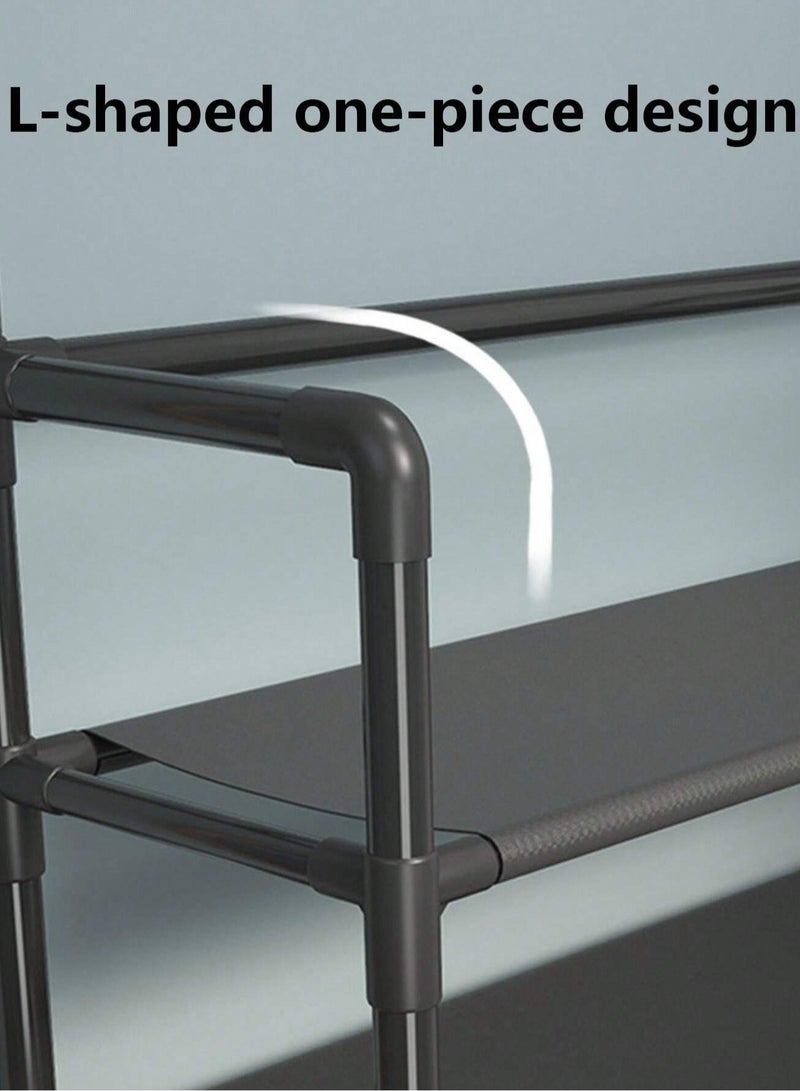 5 Tier Home Entryway Multifunctional Shoe and Hat Rack 80*29.5*154cm - Image 5