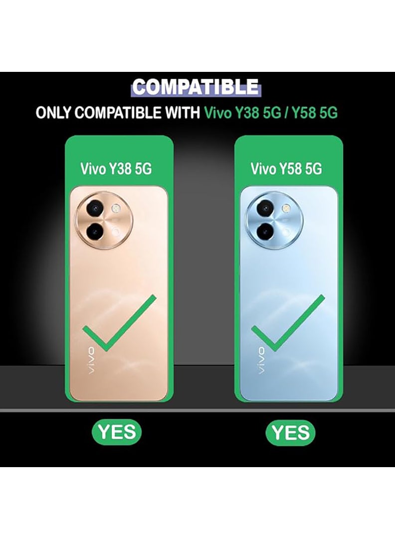 Theodor Vivo Y58 Clear Case, Shock-Absorption TPU Cell Phone Cover with Reinforced Corners, Soft Flexible & Crystal Clear Protective Bumper Case - Image 2